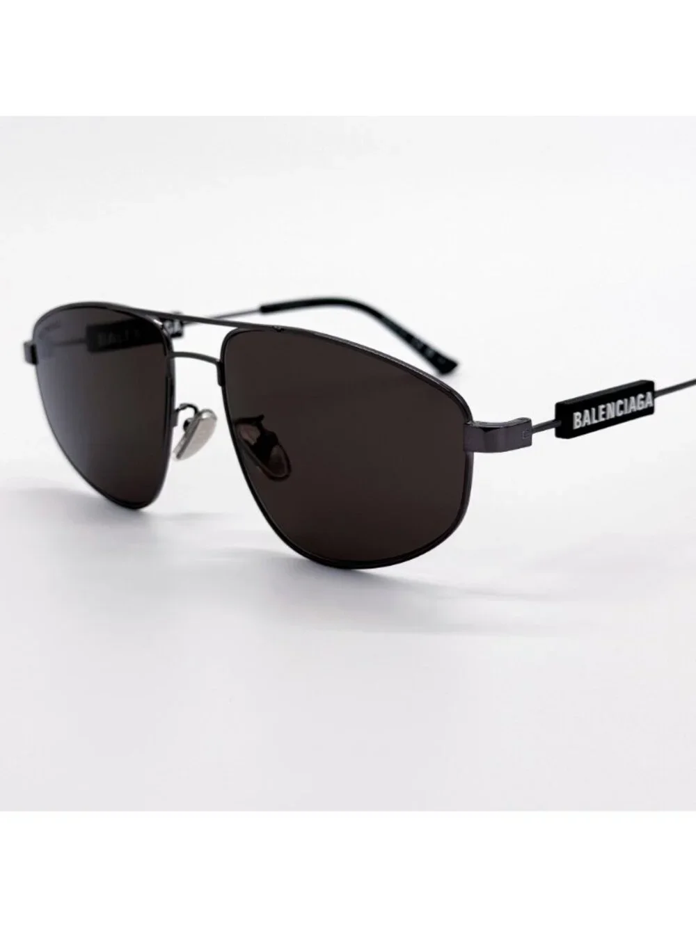 NEW BALENCIAGA BB0115S 001 SUNGLASSES BLACK PILOT UNISEX EYEWEAR BALENCIAGA